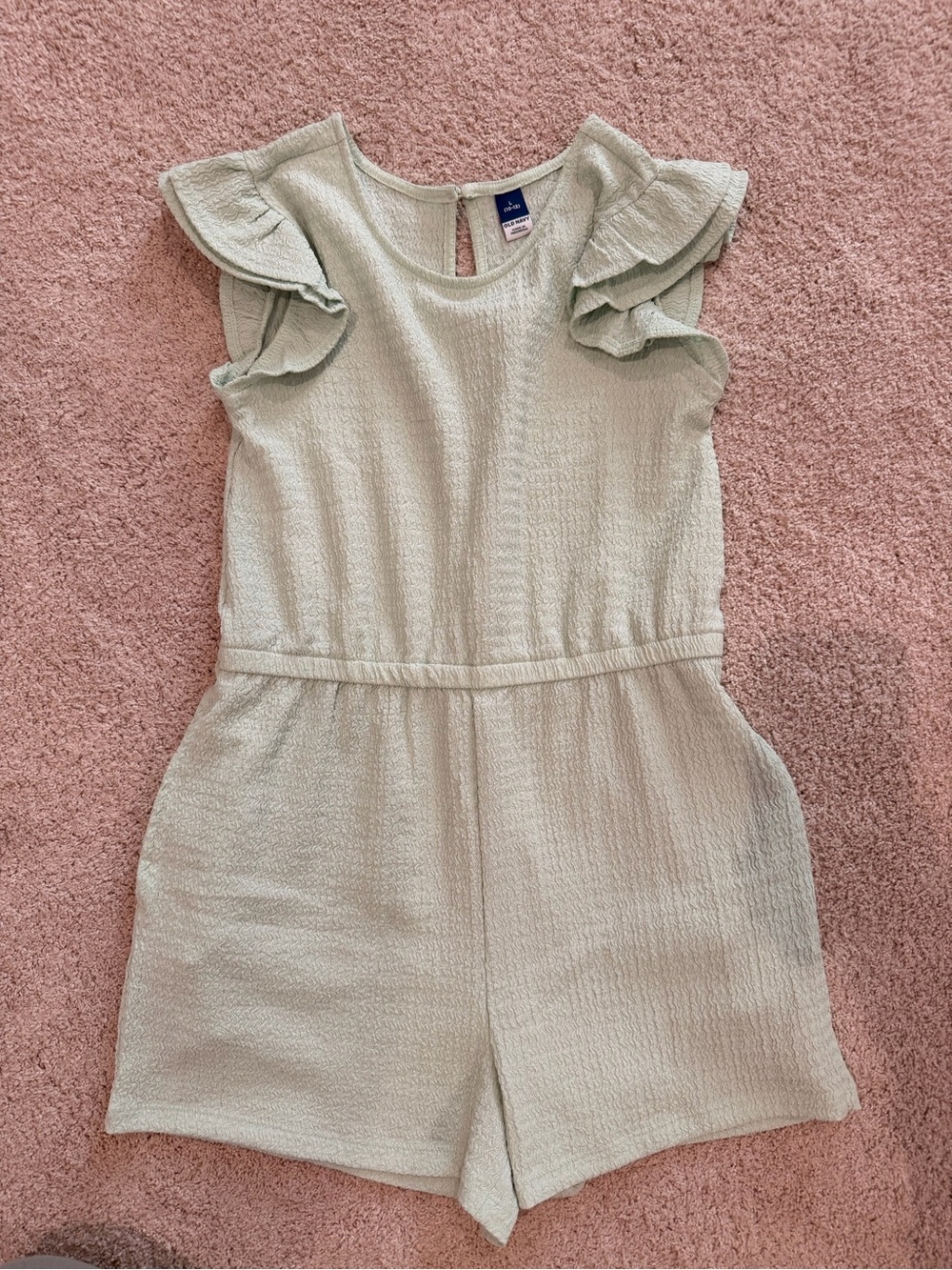 Old Navy Mint Green Ruffle Sleeve Romper